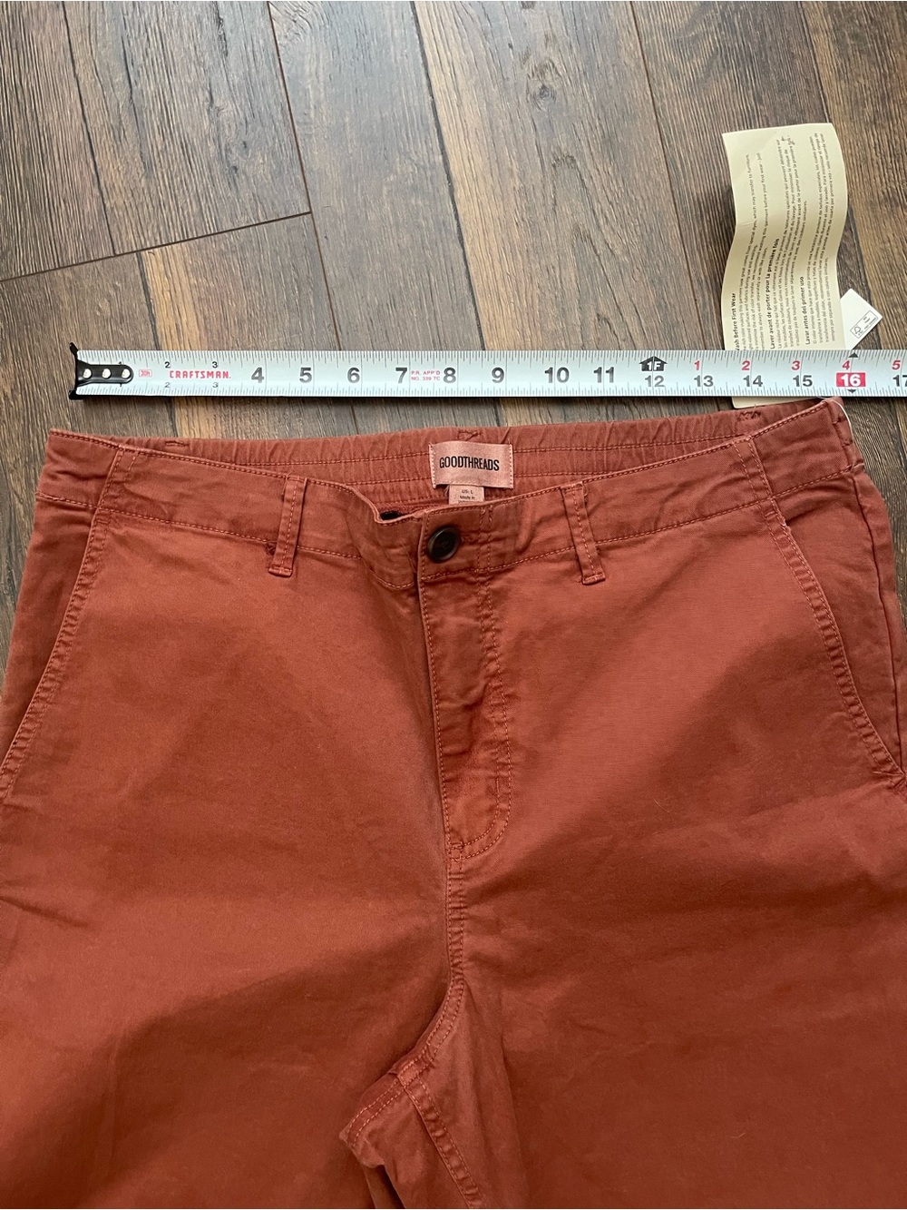 Goodthreads Rust Straight-Leg Pants - Picture 6 of 6